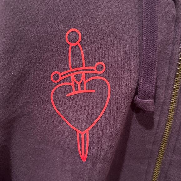 Disney Parks Evil Queen Villain Snow White Purple Embellished Zip Jacket XL - Picture 2 of 8